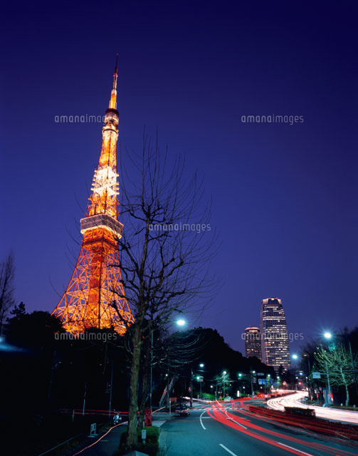ライトアップされた東京タワーと街並み夕景 港区 東京都
(c)SEIJI TAJIMA/SEBUN PHOTO