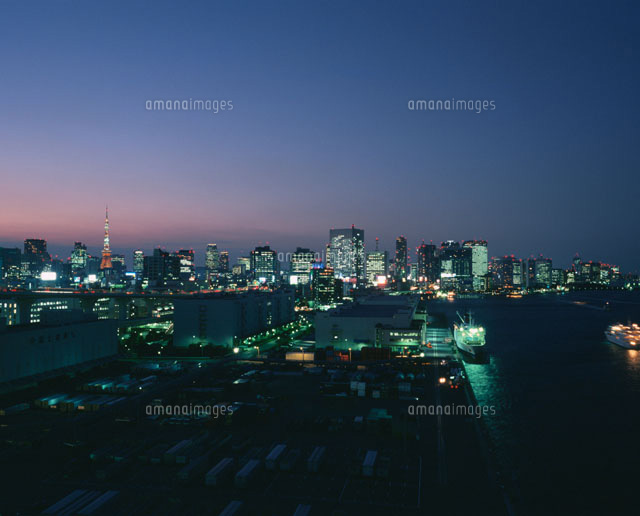 東京タワーと海岸ビル群夜景 港区 東京都
(c)SEIJI TAJIMA/SEBUN PHOTO