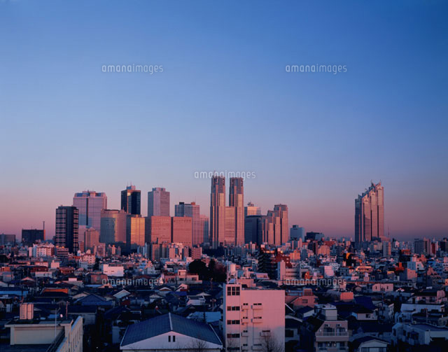 新宿高層ビル群の夕景 東京都
(c)KATSUHIRO YAMANASHI/SEBUN PHOTO