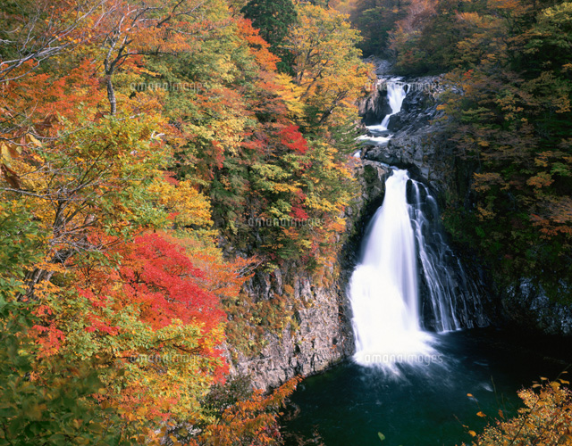 法体の滝と紅葉
(c)KATSUHIRO YAMANASHI/SEBUN PHOTO