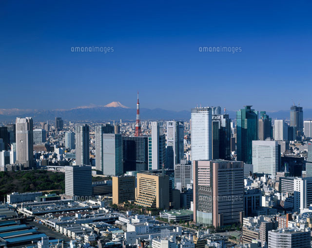 東京ビル群と富士山
(c)KATSUHIRO YAMANASHI/SEBUN PHOTO