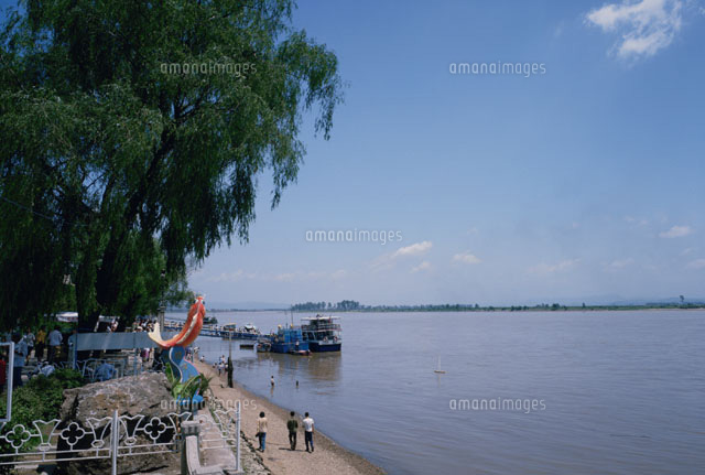 鴨緑江公園 北朝鮮 遠望 丹東市 遼寧省 中国
(c)TETSUO SAYAMA/SEBUN PHOTO