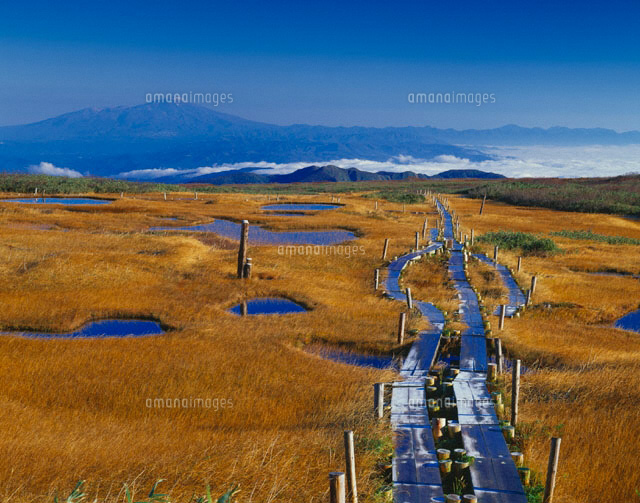 冬の毘沙門沼と磐梯山 福島県
(c)YOSHIO SHINKAI/SEBUN PHOTO