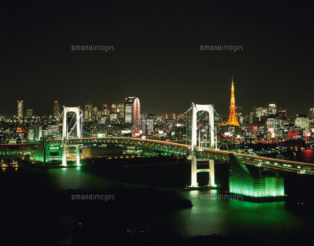レインボーブリッジの夜景 港区 東京都
(c)YOSHIO SHINKAI/SEBUN PHOTO