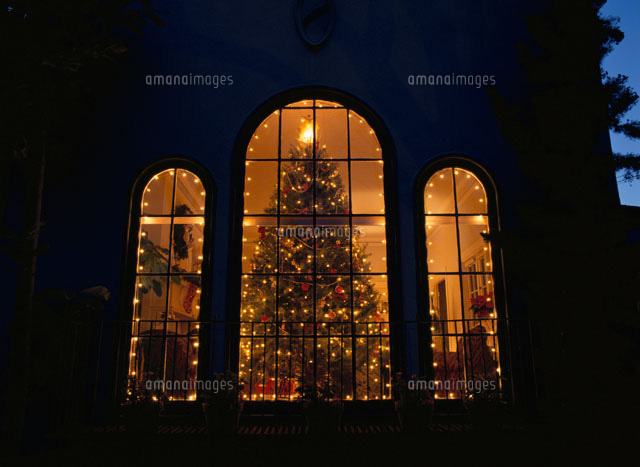 窓から見える室内のクリスマスツリー
(c)STUDIO SATO/orion
