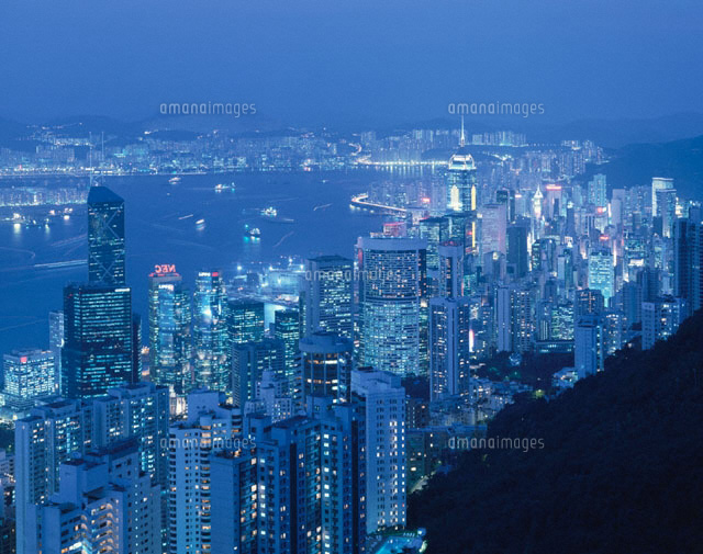 香港島のビル群の夜景 ビクトリアピーク 香港
(c)SAN HOYANO/SEBUN PHOTO