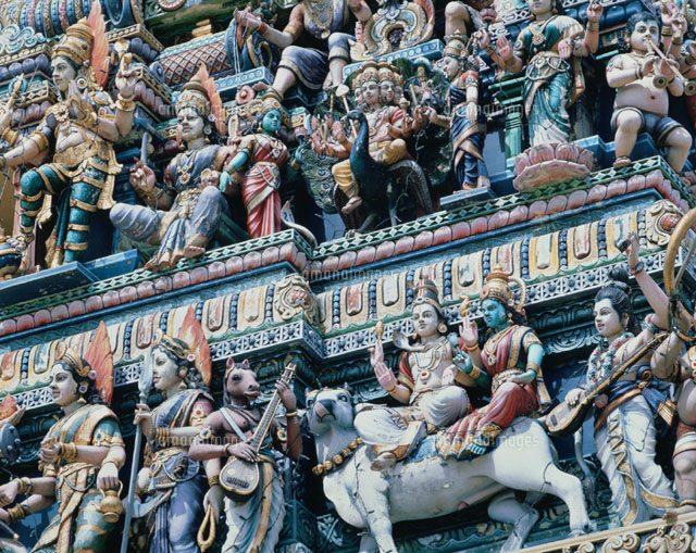 スリヴィラマカリアマン寺院の彫刻 シンガポール
(c)WEST SIDE/SEBUN PHOTO