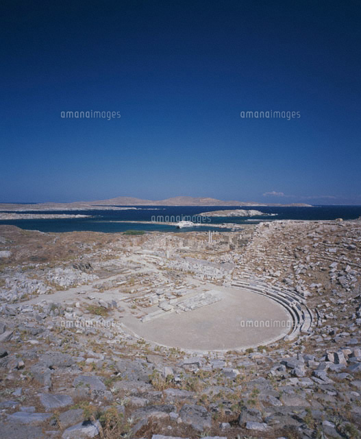 ディロス遺跡の古代劇場の風景 ギリシャ
(c)WEST SIDE/SEBUN PHOTO