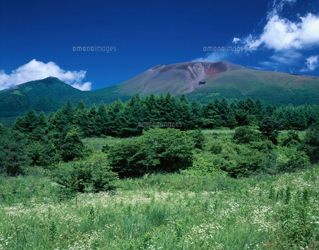 草原と浅間山 軽井沢町 長野県
(c)TAKASHI SATO/SEBUN PHOTO