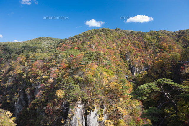 鳴子峡の紅葉と青空と雲
(c)NOBUAKI SUMIDA/SEBUN PHOTO