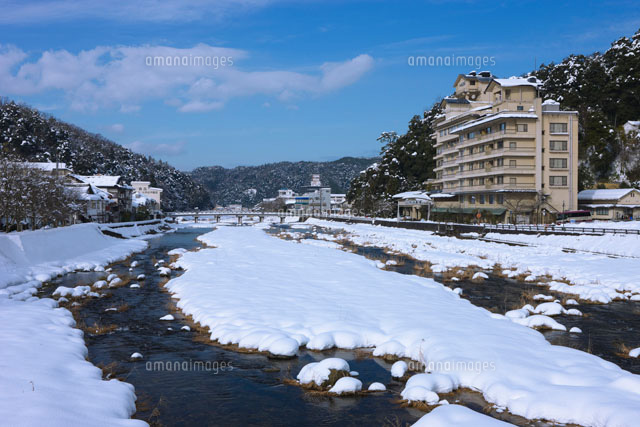 雪の三朝温泉と三徳川(三朝川)
(c)NOBUAKI SUMIDA/SEBUN PHOTO