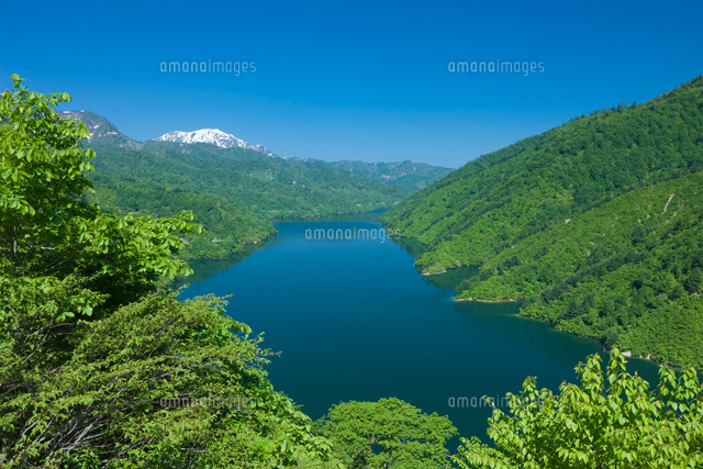 越後駒ヶ岳と新緑の奥只見湖
(c)NOBUAKI SUMIDA/SEBUN PHOTO