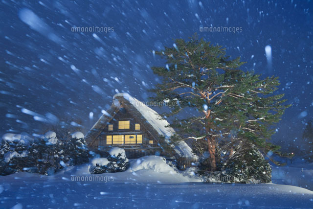 雪の白川郷のライトアップ
(c)NOBUAKI SUMIDA/SEBUN PHOTO