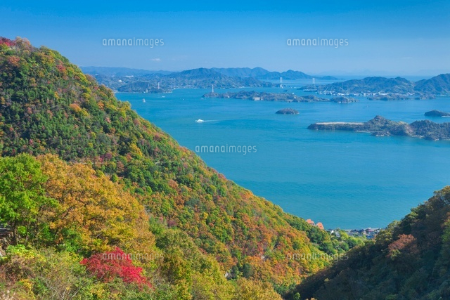 秋の因島大橋と因島と瀬戸内海
(c)NOBUAKI SUMIDA/SEBUN PHOTO