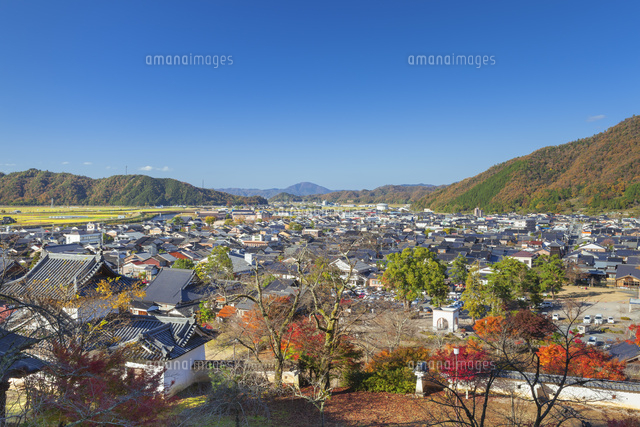 紅葉の出石城跡と出石市街
(c)NOBUAKI SUMIDA/SEBUN PHOTO