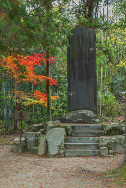 紅葉の宝福寺の雪舟碑
(c)NOBUAKI SUMIDA/SEBUN PHOTO