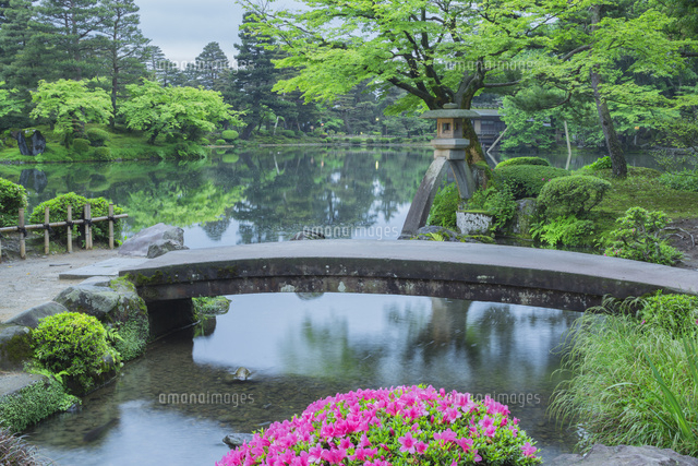 新緑の兼六園とカキツバタ
(c)NOBUAKI SUMIDA/SEBUN PHOTO