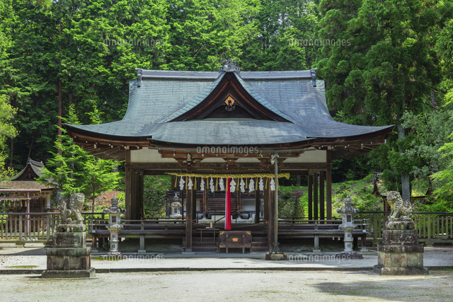新緑の大笹原神社と本殿
(c)NOBUAKI SUMIDA/SEBUN PHOTO