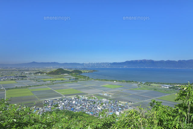 初夏の琵琶湖と比良山系の山並
(c)NOBUAKI SUMIDA/SEBUN PHOTO