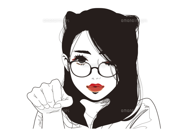 アニメ画像について 綺麗なウインク イラスト