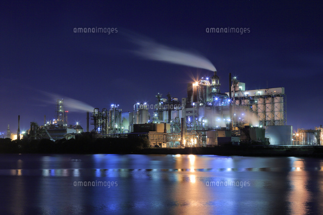北九州の工場夜景 25977008838 の写真素材 イラスト素材 アマナ