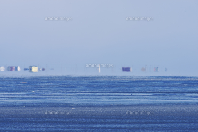 野付半島の蜃気楼 26120018111 の写真素材 イラスト素材 アマナイメージズ