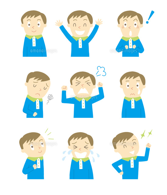 いろいろな表情 の写真素材 イラスト素材 アマナイメージズ