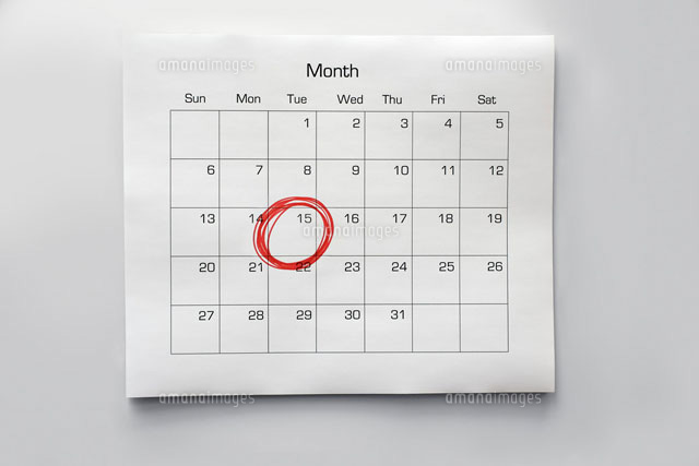 Calendar with 15th Circled
(c)Radius Images
