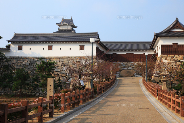 愛媛今治城の天守閣 の写真素材 イラスト素材 アマナイメージズ