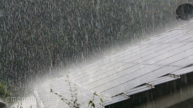 土砂降りの雨 動画素材 映像素材 アマナイメージズ