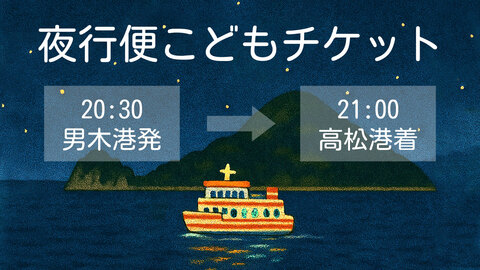 夜行便こどもチケット