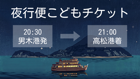 夜行便こどもチケット