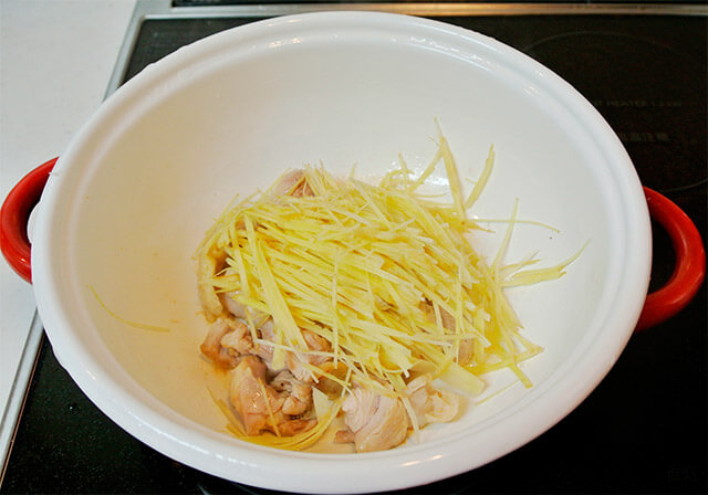 生姜と鶏肉のスープ[調理]-11