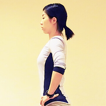 普段から心がけよう痩せる立ち方！代謝アップの立ち姿勢②