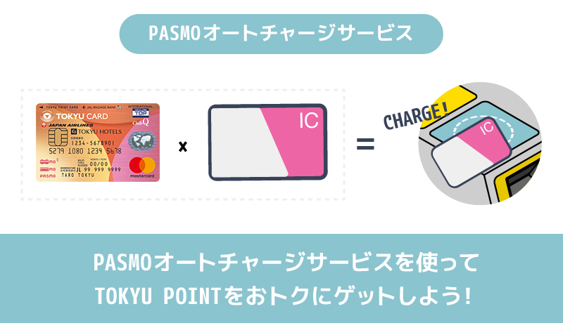 PASMOオートチャージサービスを説明した画像