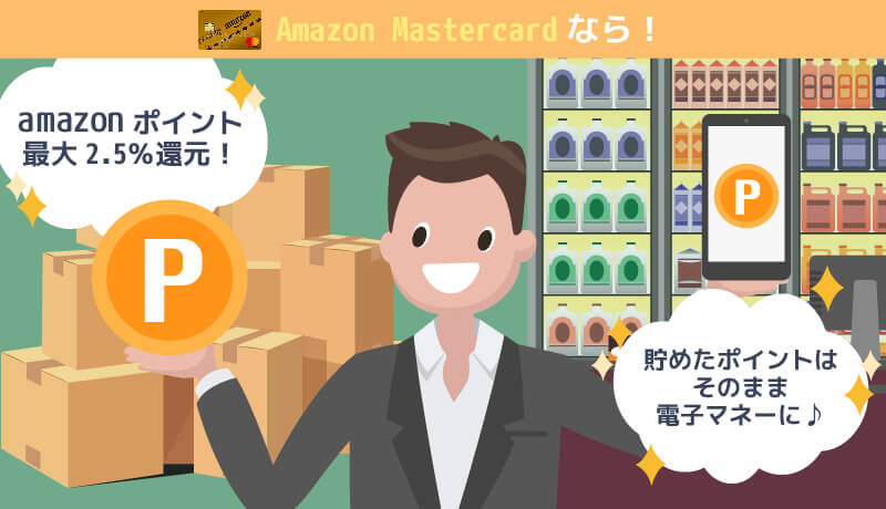 Amazon Mastercardのメリット紹介画像