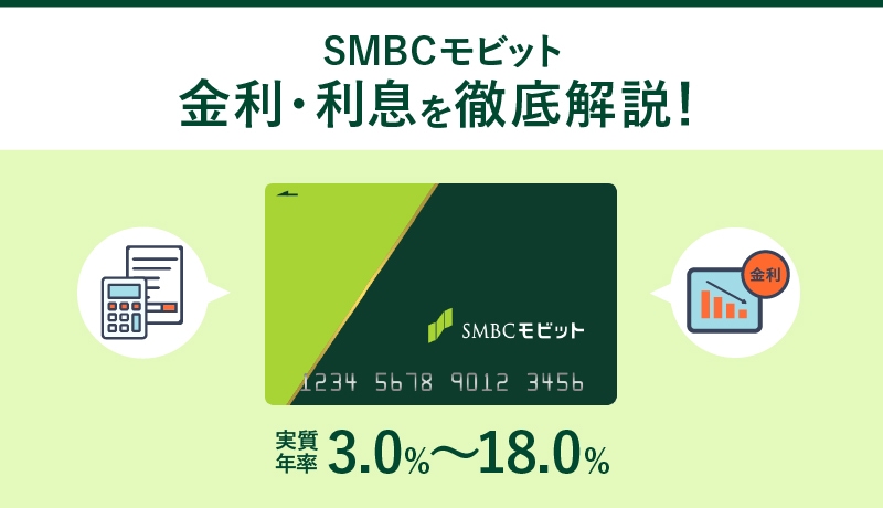 SMBCモビットの金利を下げるコツ!「実質年率3.0~18.0%」の評判や口コミは?