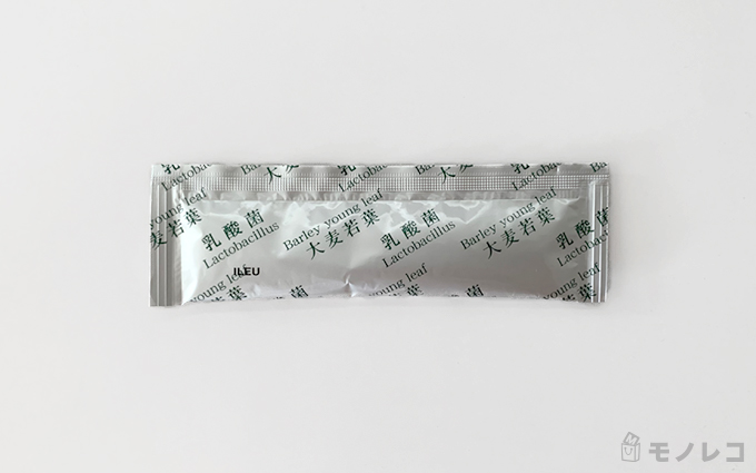 乳酸菌 青汁ゼリーαの個包装画像