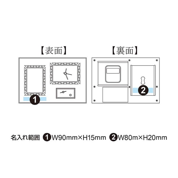 フォトフレーム付きオルゴール プライムタイム 時計付き