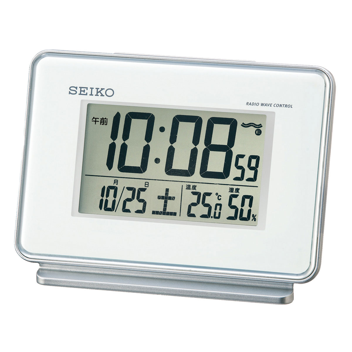 セイコークロック 電波デジタル時計 2chアラーム温湿度表示 Sq767 記念品名入れ工房