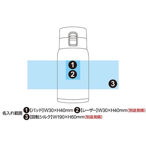 フェザーマグ ステンレス製 軽量ワンタッチマグボトル 350ml