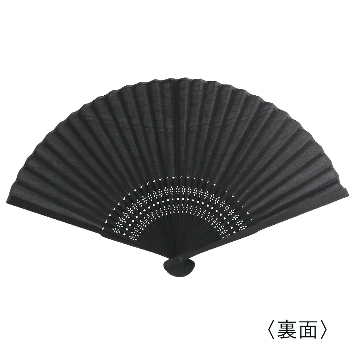 黒扇子 扇子袋セット | 記念品名入れ工房