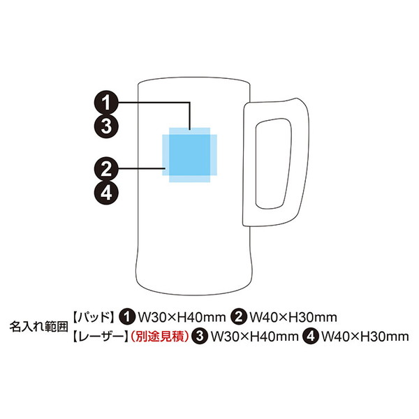 シンクス 真空ステンレスビアジョッキ 630ml