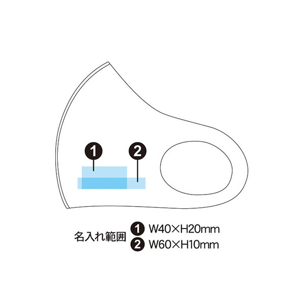 名入れ可能 抗菌やわらかマスク