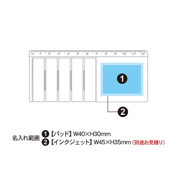 定規付きフィルムふせん