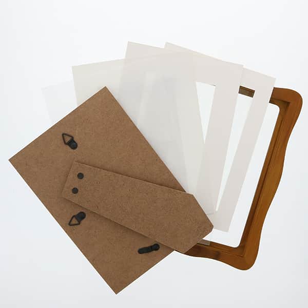 波型フォトフレーム ポストカード 2l判サイズ対応 記念品名入れ工房