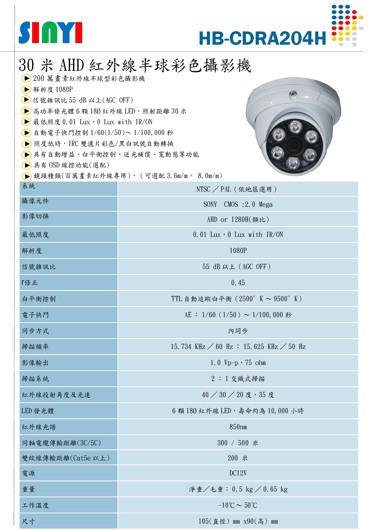 30米AHD紅外線半球彩色攝影機-001.jpg