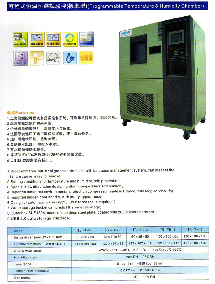 可程式恆溫恆濕試驗機,恆溫恆濕試驗機