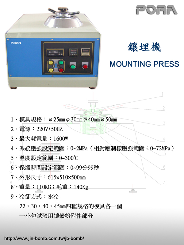 金相鑲埋機,金相切割機,拋光機,切割刀