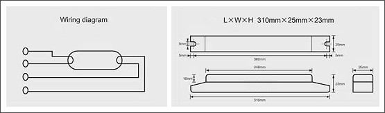 預熱啟動型電子安定器-T5系列單燈Preheated activation type electro